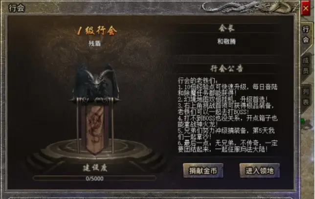 行会等级